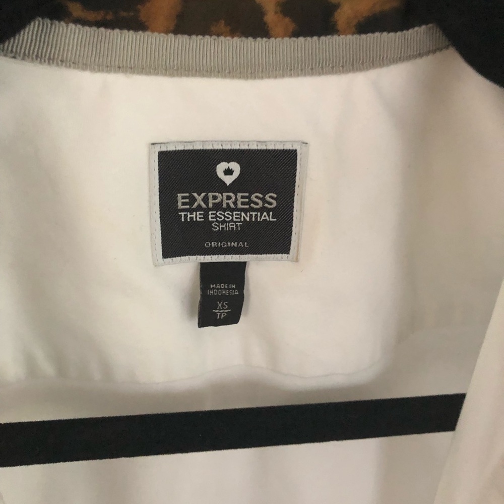 Express classic white button up